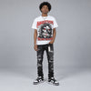 Dunk Panda White Black DopeSkill Oversize Print T-Shirt Still Here Still Hungry Graphic