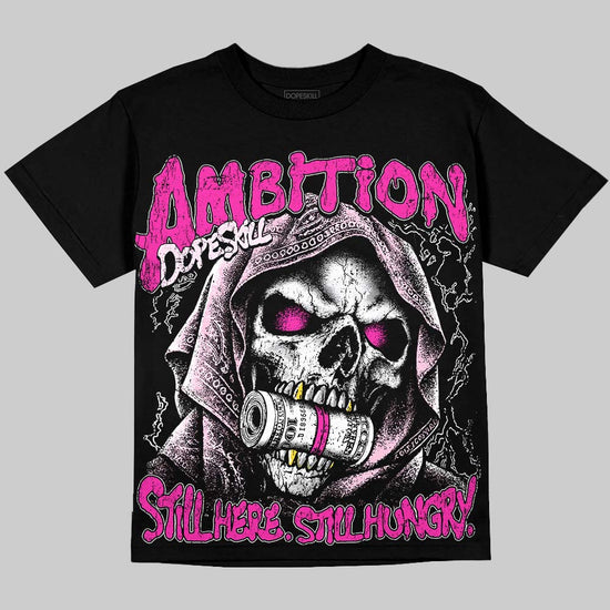Dunk Triple Pink DopeSkill Oversize Print T-Shirt Still Here Still Hungry Graphic Streetwear - Black