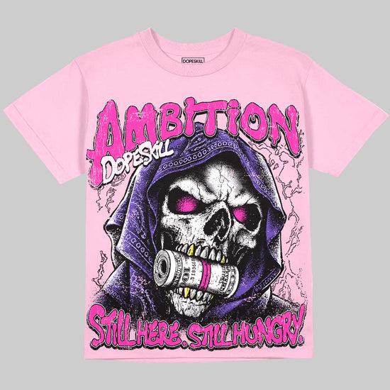 Dunk Triple Pink DopeSkill Oversize Print T-Shirt Still Here Still Hungry Graphic Streetwear - Blossom