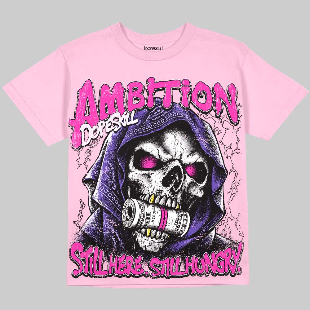 Dunk Triple Pink DopeSkill Oversize Print T-Shirt Still Here Still Hungry Graphic Streetwear - Blossom