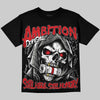 Jordan 4 Bred DopeSkill Oversize Print T-Shirt Still Here Still Hungry Graphic Streetwear - Black
