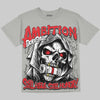 Jordan 4 Bred DopeSkill Oversize Print T-Shirt Still Here Still Hungry Graphic Streetwear - Grey