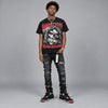 Bred 4s DopeSkill Oversize Print T-Shirt Still Here Still Hungry Graphic