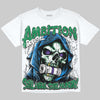 Jordan 12 Bucks DopeSkill Oversize Print T-Shirt Still Here Still Hungry Graphic Streetwear - White
