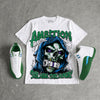 Bucks 12s DopeSkill Oversize Print T-Shirt Still Here Still Hungry Graphic