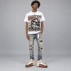 Fireside 12s DopeSkill Oversize Print T-Shirt Still Here Still Hungry Graphic