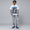 Flint 13s DopeSkill Oversize Print T-Shirt Still Here Still Hungry Graphic