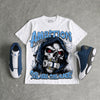Flint 13s DopeSkill Oversize Print T-Shirt Still Here Still Hungry Graphic