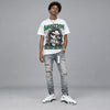 Forest Green 14s DopeSkill Oversize Print T-Shirt Still Here Still Hungry Graphic