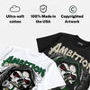 Forest Green 14s DopeSkill Oversize Print T-Shirt Still Here Still Hungry Graphic