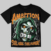Jordan 11 Green Screen DopeSkill Oversize Print T-Shirt Still Here Still Hungry Graphic Streetwear - Black