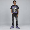 Lakers 4s DopeSkill Oversize Print T-Shirt Still Here Still Hungry Graphic