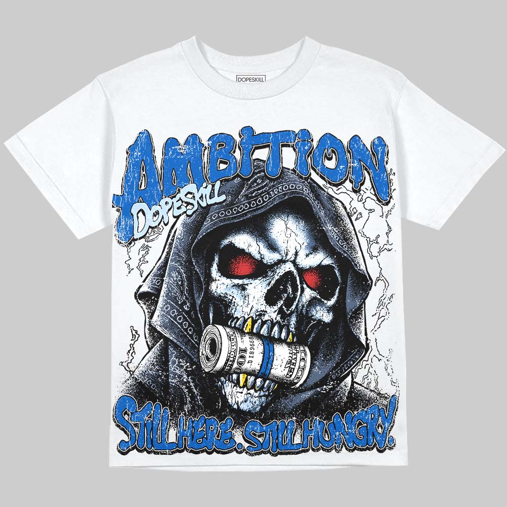 Jordan 11 Space Jam DopeSkill Oversize Print T-Shirt Still Here Still Hungry Graphic Streetwear - WHite