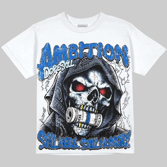 Jordan 11 Space Jam DopeSkill Oversize Print T-Shirt Still Here Still Hungry Graphic Streetwear - WHite