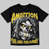 Jordan 4 Thunder DopeSkill Oversize Print T-Shirt Still Here Still Hungry Graphic Streetwear - Black