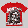 Jordan 4 Toro Bravo DopeSkill Oversize Print T-Shirt Still Here Still Hungry Graphic Streetwear - Red