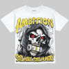 Jordan 4 Tour Yellow DopeSkill Oversize Print T-Shirt Still Here Still Hungry Graphic Streetwear - White