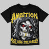 Jordan 4 Tour Yellow DopeSkill Oversize Print T-Shirt Still Here Still Hungry Graphic Streetwear - Black