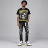 Tour Yellow 4s DopeSkill Oversize Print T-Shirt Still Here Still Hungry Graphic