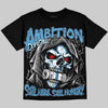 Jordan 11 University Blue DopeSkill Oversize Print T-Shirt Still Here Still Hungry Graphic Streetwear - Black
