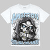 Jordan 5 Wolf Grey DopeSkill Oversize Print T-Shirt Still Here Still Hungry Graphic Streetwear - White