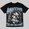 Jordan 5 Wolf Grey DopeSkill Oversize Print T-Shirt Still Here Still Hungry Graphic Streetwear - Black