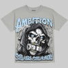 Jordan 5 Wolf Grey DopeSkill Oversize Print T-Shirt Still Here Still Hungry Graphic Streetwear - Grey
