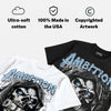 Wolf Grey 5s DopeSkill Oversize Print T-Shirt Still Here Still Hungry Graphic