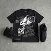 Black Cat 4s DopeSkill T-Shirt They Watch Me Win Graphic