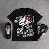 Black Metallic Reimagined 5s DopeSkill T-Shirt They Watch Me Win Graphic