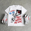 Bugs Bunny 8s DopeSkill T-Shirt They Watch Me Win Graphic