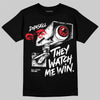 Dunk Panda White Black DopeSkill T-Shirt They Watch Me Win Graphic Streetwear - Black