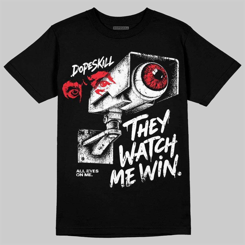 Dunk Panda White Black DopeSkill T-Shirt They Watch Me Win Graphic Streetwear - Black