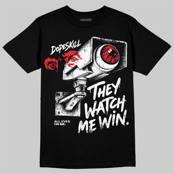 Dunk Panda White Black DopeSkill T-Shirt They Watch Me Win Graphic Streetwear - Black