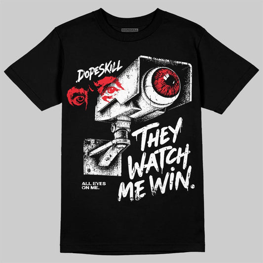 Dunk Panda White Black DopeSkill T-Shirt They Watch Me Win Graphic Streetwear - Black