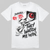 Dunk Panda White Black DopeSkill T-Shirt They Watch Me Win Graphic Streetwear - White