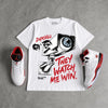 Fire Red “Black Tongue” 5s DopeSkill T-Shirt They Watch Me Win Graphic