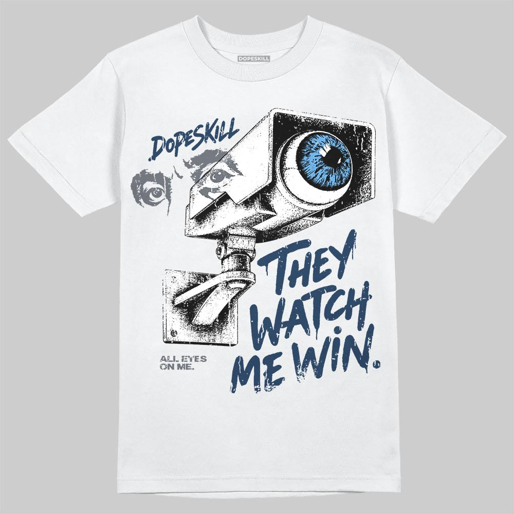 Jordan 13 Flint DopeSkill T-Shirt They Watch Me Win Graphic Streetwear - White