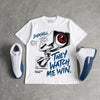 French Blue 12s DopeSkill T-Shirt They Watch Me Win Graphic
