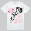 Jordan 4 Iced Carmine DopeSkill T-Shirt They Watch Me Win Graphic Streetwear - White 