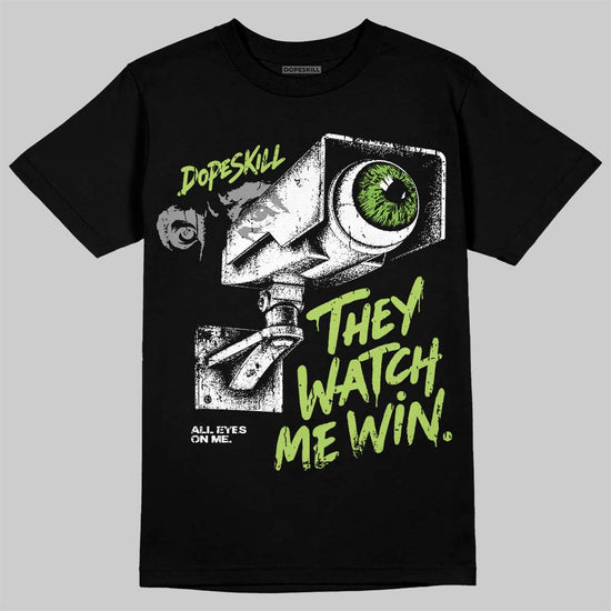 Max 95 Big Bubble Neon Yellow DopeSkill T-Shirt They Watch Me Win Graphic Streetwear - Black
