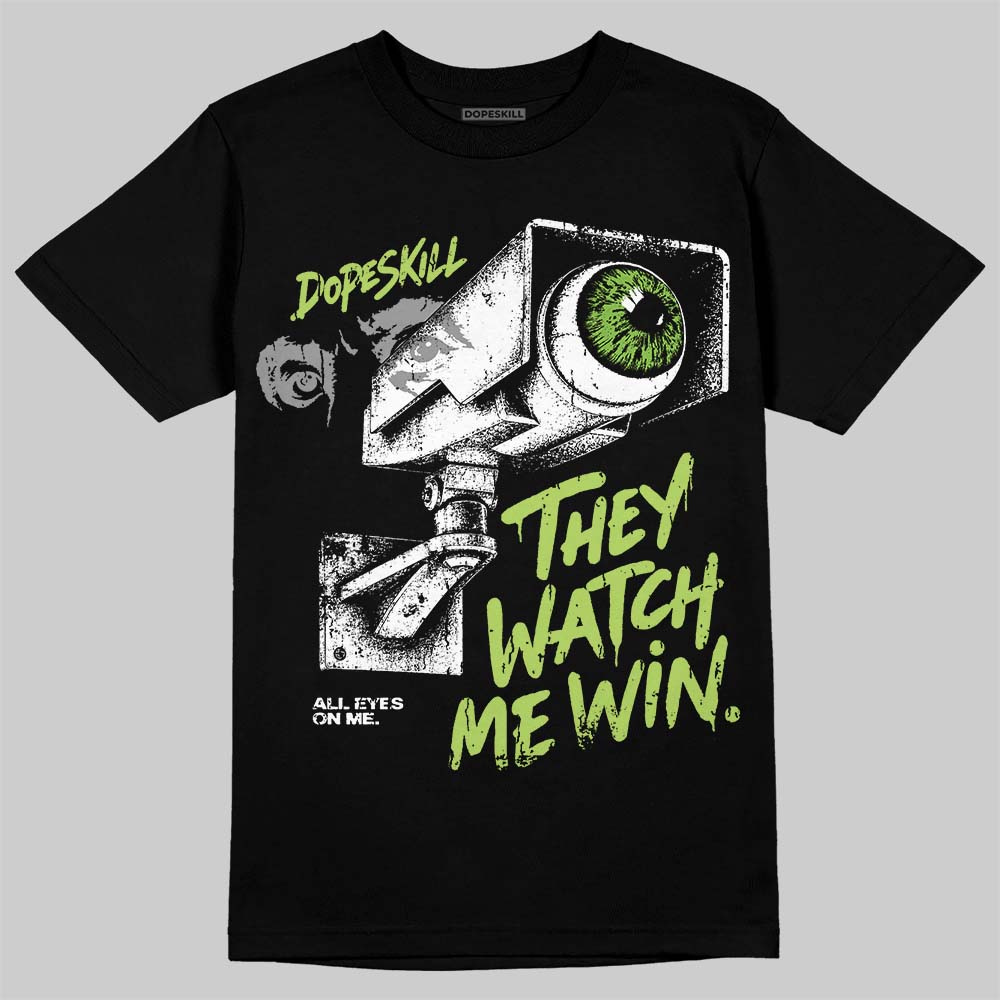 Max 95 Big Bubble Neon Yellow DopeSkill T-Shirt They Watch Me Win Graphic Streetwear - Black