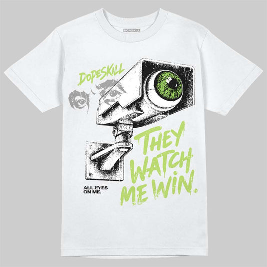 Max 95 Big Bubble Neon Yellow DopeSkill T-Shirt They Watch Me Win Graphic Streetwear - White