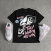 Medium Soft Pink 4s DopeSkill T-Shirt They Watch Me Win Graphic