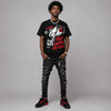 Red Thunder 4s DopeSkill T-shirt They Watch Me Win Graphic
