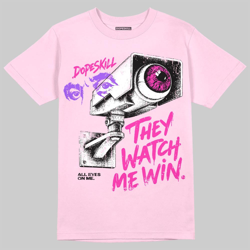 Dunk Triple Pink DopeSkill T-Shirt They Watch Me Win Graphic Streetwear - Light Pink