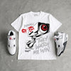 White Cement 4s DopeSkill T-Shirt They Watch Me Win Graphic