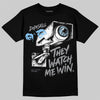 Jordan 5 Wolf Grey DopeSkill T-Shirt They Watch Me Win Graphic Streetwear - Black
