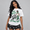 Forest Green 14s DopeSkill T-Shirt Too Busy Getting Paid Graphic