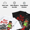 Halloween 5s DopeSkill T-ShirtToo Busy Getting Paid Graphic
